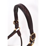 FANCY STITCHED HORSE LEATHER HALTER 