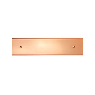 2X8 GOLD METAL STALL PLATE HOLDER