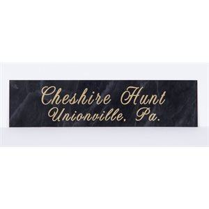 GREY MARBLE STALL SIGN