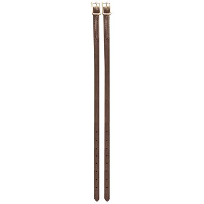 CHILD BROWN LEATHER SPUR STRAPS