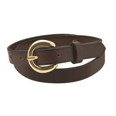 SMALL BROWN LEATHER BELT
