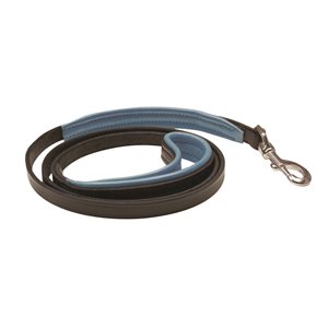 1 / 2" SKINNY PADDED LEATHER DOG LEASH - CLOSEOUT COLORS