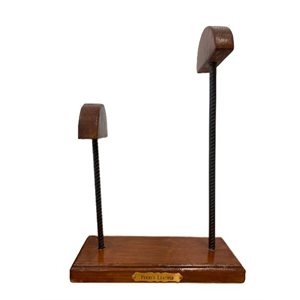 Wood Halter Stand with Engraved Plate