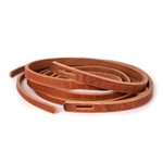 8' SLOT TAPERED HARNESS LEATHER WESTERN REINS